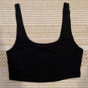 Free People Black Cropped Tank Top